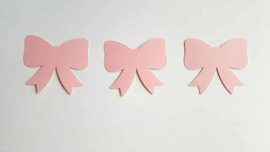 24 Bow Die Cuts, Hair Bow Die Cuts, Bow Cutouts, Bow Cut Outs  - 2.5"
