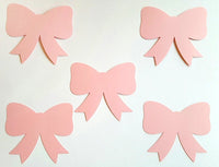 24 Bow Die Cuts, Hair Bow Die Cuts, Bow Cutouts, Bow Cut Outs  - 2.5"