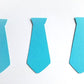 Necktie Die Cuts, Necktie Cutouts, Necktie Cut Outs (Set of 30)