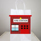 Fire Station Cupcake Toppers, Firetruck Cupcake Toppers, Fireman Cupcake Toppers