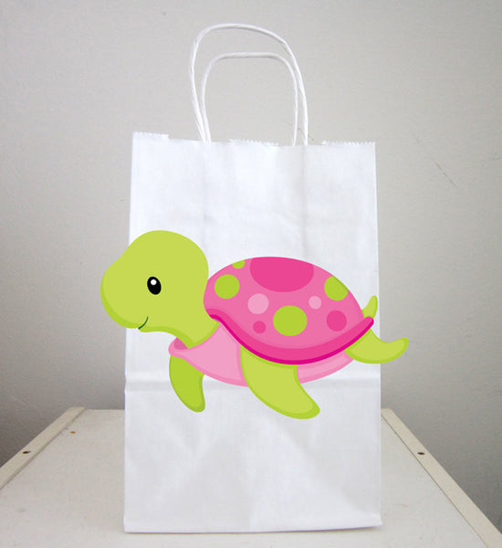 Girl Turtle Goody Bags, Girl Turtle Favor Bags, Girl Turtle Party Bags, Girl Turtle Gift Bags, Girl Turtle Goodie Bags