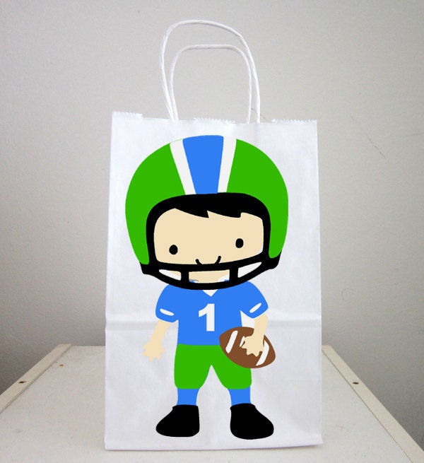 Football Player Cupcake Toppers, Football Birthday Cupcake Toppers