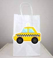 Taxi Goody Bags, Taxi Favor Bags, Taxi Gift Bags, Car Birthday, Car Party Bags, Transportation Goody Bags