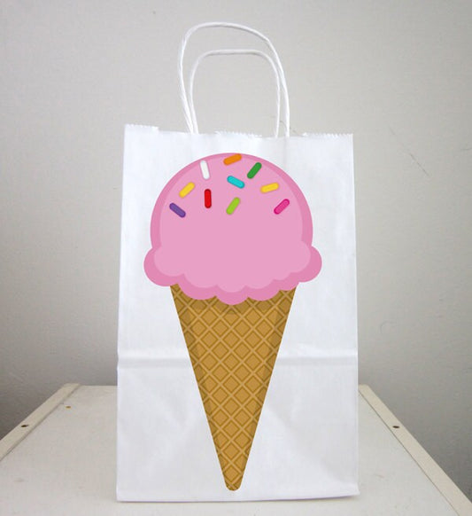 Ice Cream Cone Goody Bags, Favor Bags, Gift Bags, Goodie Bags