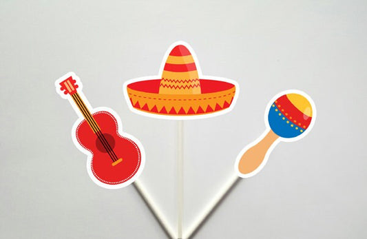Fiesta Cupcake Toppers