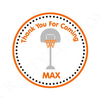 Basketball Cupcake Toppers, Basketball Hoop Cupcake Toppers