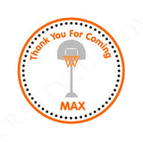 Basketball Cupcake Toppers, Basketball Hoop Cupcake Toppers