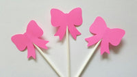 Hair Bow Cupcake Toppers