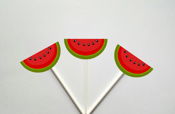 Watermelon Cupcake Toppers, Item#  72716709P