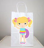 Pool Party Goody Bags, Pool Party Favor Bags, Pool Party Favor, Goody, Gift Bags - Girls Pool Party