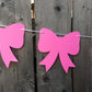Hair Bow Garland, Hair Bow Banner, Gender Reveal Garland, Gender Reveal Banner