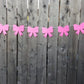 Hair Bow Garland, Hair Bow Banner, Gender Reveal Garland, Gender Reveal Banner