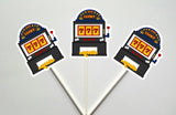 Slot Machine Cupcake Toppers