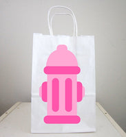Fire Hydrant Cupcake Toppers, Pink Fire Hydrant Cupcake Toppers