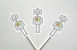 Robot Goody Bags, Robot Gift Bags, Robot Favor Bags, Robot Party Bags, Robot Favors