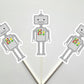 Robot Cupcake Toppers