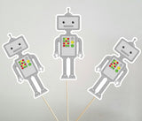 Robot Cupcake Toppers