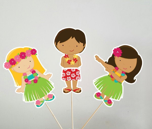 Luau Centerpieces, Luau Party, Luau Birthday, Hawaii Centerpieces, Tiki Party Centerpieces