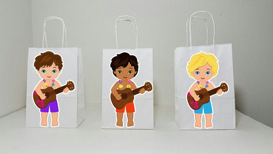Luau Goody Bags, Hawaii Goody Bags, Tiki Goody Bags, Boys Luau