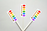 Paint Party Cupcake Toppers, Art Party Cupcake Toppers, Painting Cupcake Toppers, Paint brush Cupcake Toppers