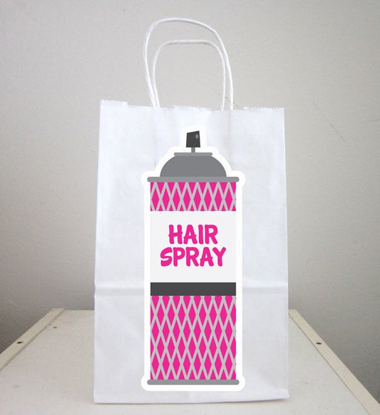 Hair Spray Cupcake Toppers, 80's Cupcake Toppers, Hairspray Cupcake Toppers