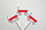Wagon Goody Bags, Wagon Favor Bags, Wagon Birthday Party Bags - Wagon Baby Shower