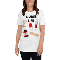 Nurse Life T-shirt, Nurse Gift, Nursing Gift, Nurse Clothing, Nursing School, Nurse Funny Shirt, Short-Sleeve Unisex T-Shirt