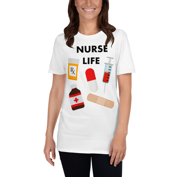 Nurse Life T-shirt, Nurse Gift, Nursing Gift, Nurse Clothing, Nursing School, Nurse Funny Shirt, Short-Sleeve Unisex T-Shirt