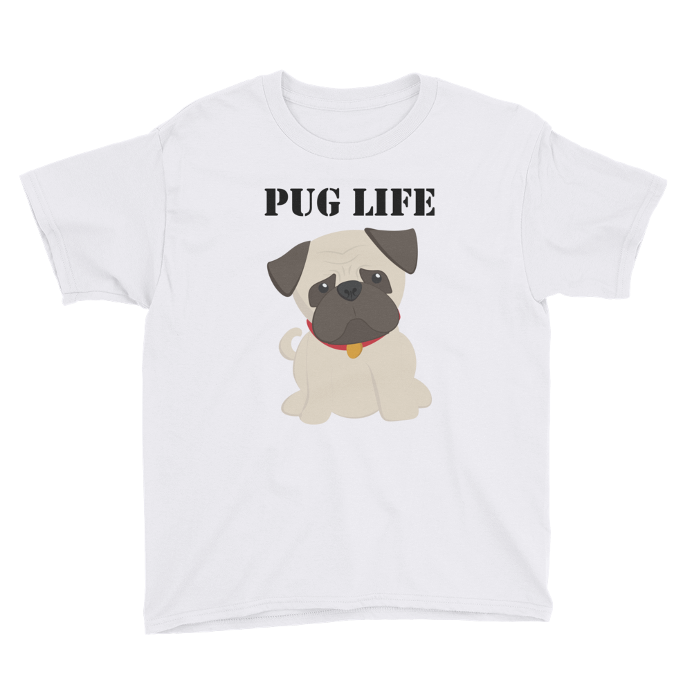 PUG LIFE T-shirt - Youth Short Sleeve T-Shirt