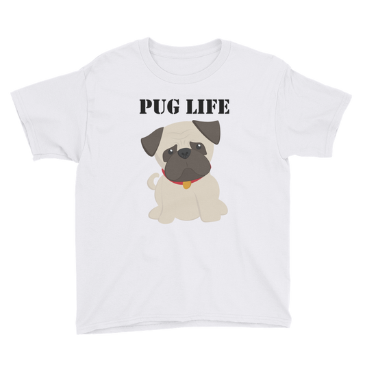 PUG LIFE T-shirt - Youth Short Sleeve T-Shirt