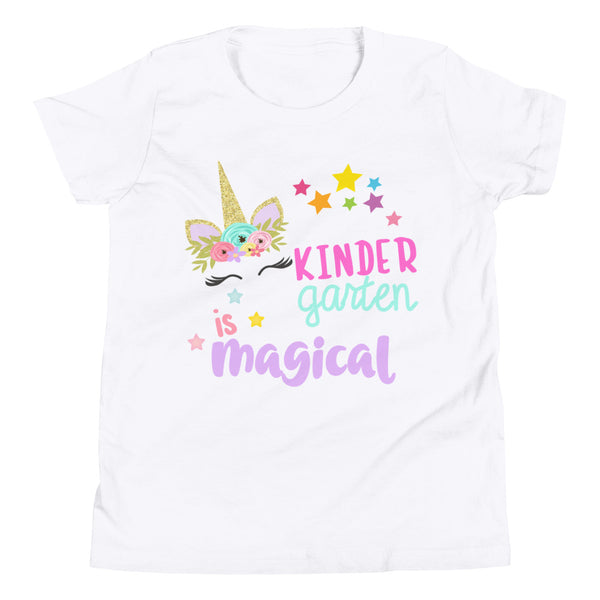 Kindergarten is Magical Shirt, Unicorn Shirt, Kindergarten Shirt, Youth Short Sleeve T-Shirt