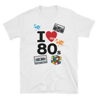 I Love The 80's Shirt, 80's T shirt, 80's T-shirt, 80's Clothing, Short-Sleeve ADULT Unisex T-Shirt