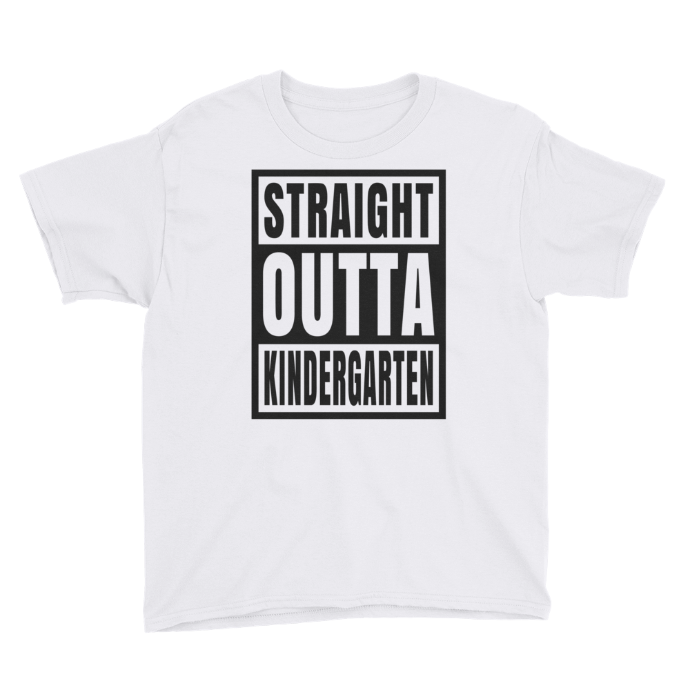 Straight Outta Kindergarten T-shirt, Youth Short Sleeve T-Shirt