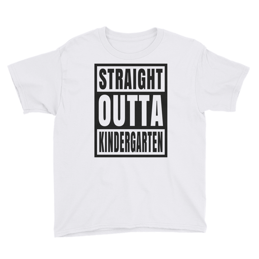 Straight Outta Kindergarten T-shirt, Youth Short Sleeve T-Shirt