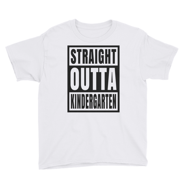 Straight Outta Kindergarten T-shirt, Youth Short Sleeve T-Shirt