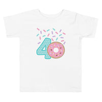 Girls Donut Birthday Shirt, 4th Birthday Donut Shirt, Donut Party Shirt
