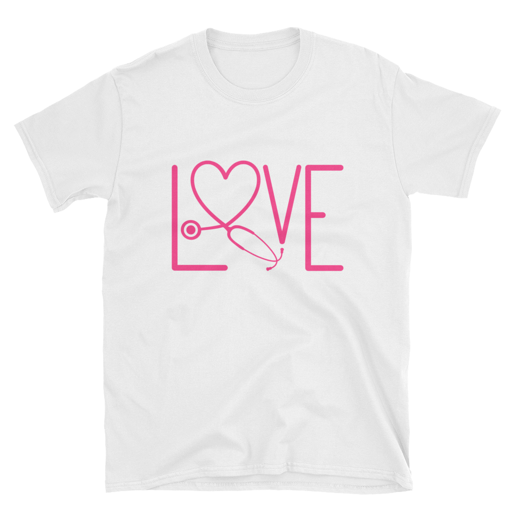 NURSE DOCTOR LOVE T SHIRT - Short-Sleeve Unisex T-Shirt