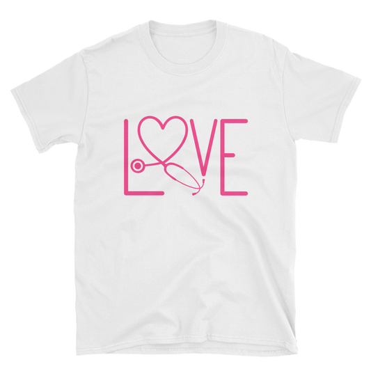 NURSE DOCTOR LOVE T SHIRT - Short-Sleeve Unisex T-Shirt
