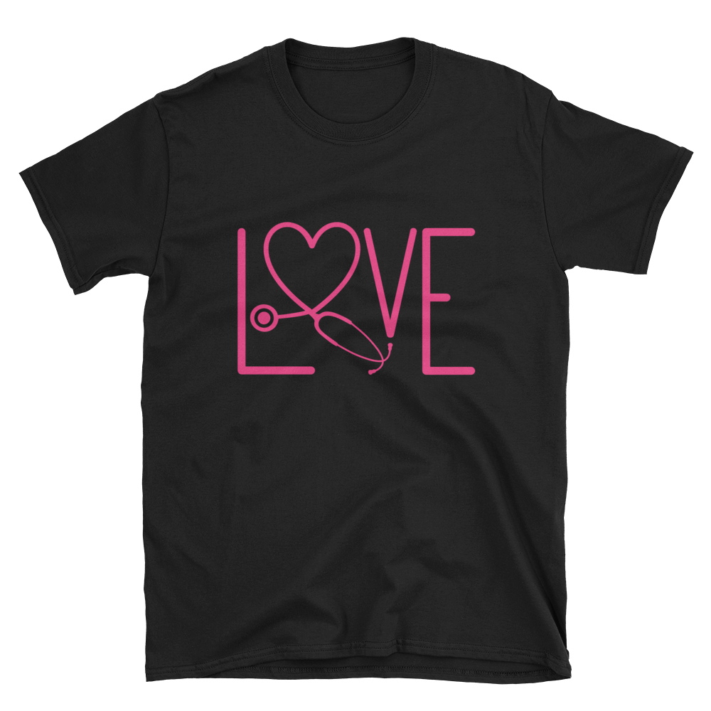 NURSE DOCTOR LOVE T SHIRT - Short-Sleeve Unisex T-Shirt