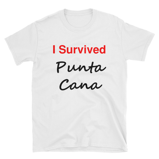 I Survived Punta Cana Shirt, Short-Sleeve Unisex T-Shirt