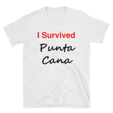I Survived Punta Cana Shirt, Short-Sleeve Unisex T-Shirt