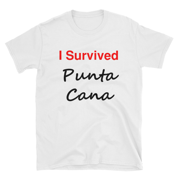 I Survived Punta Cana Shirt, Short-Sleeve Unisex T-Shirt
