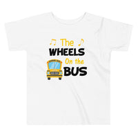 The Wheels On the Bus Shirt, School Shirt, Back to School Shirt, Toddler Short Sleeve Tee