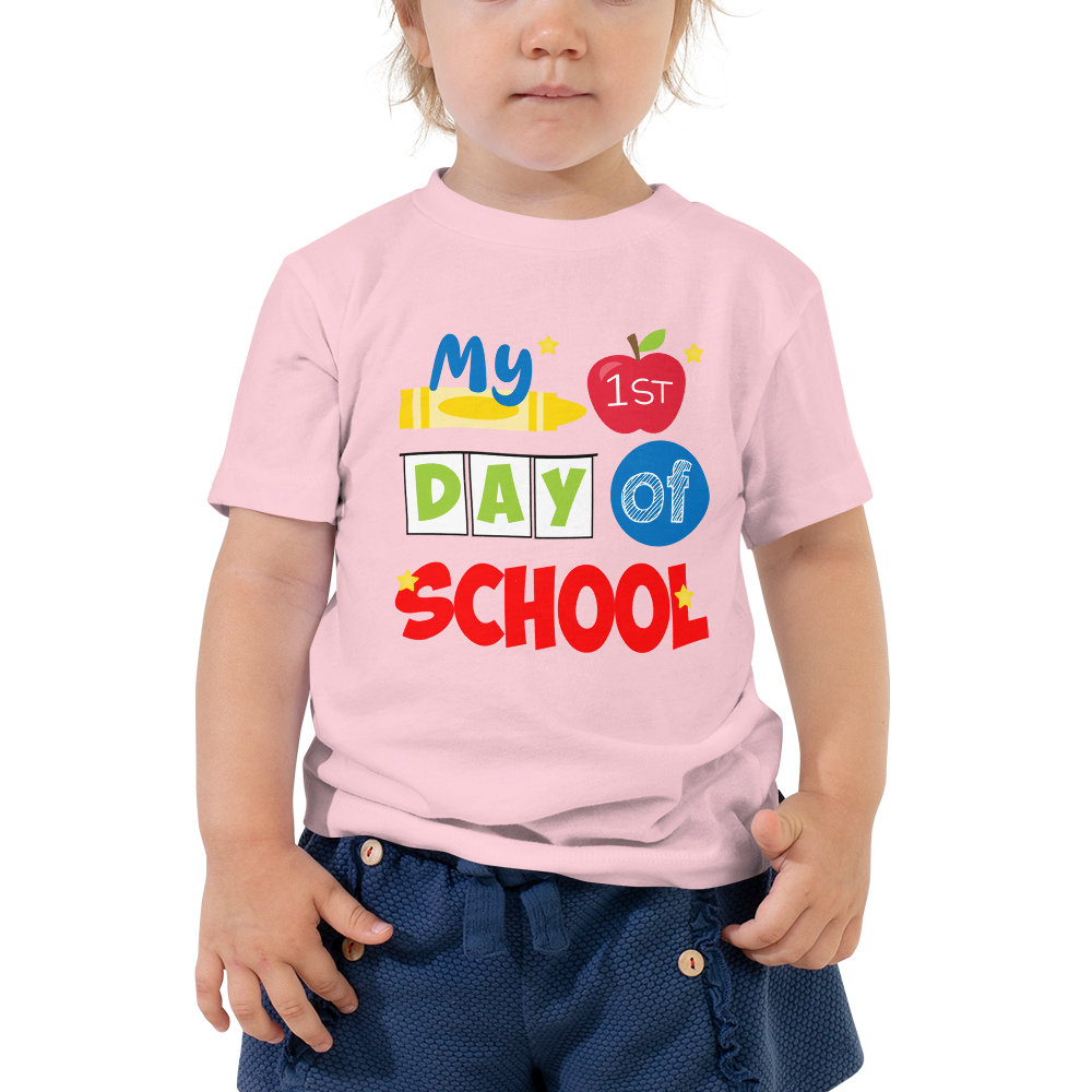 My First Day of School Shirt, Toddler Short Sleeve Tee