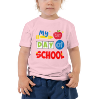 My First Day of School Shirt, Toddler Short Sleeve Tee