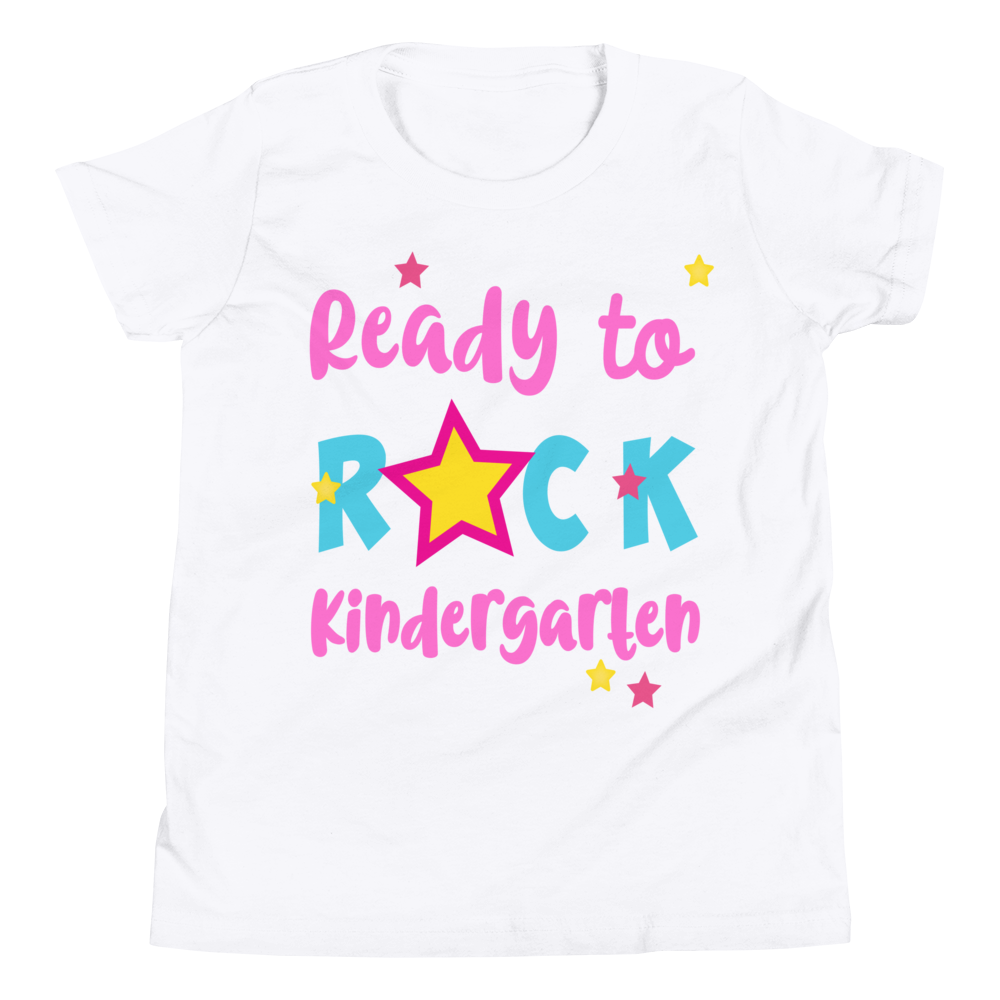 Ready To Rock Kindergarten, Kindergarten Shirt, Youth Short Sleeve T-Shirt