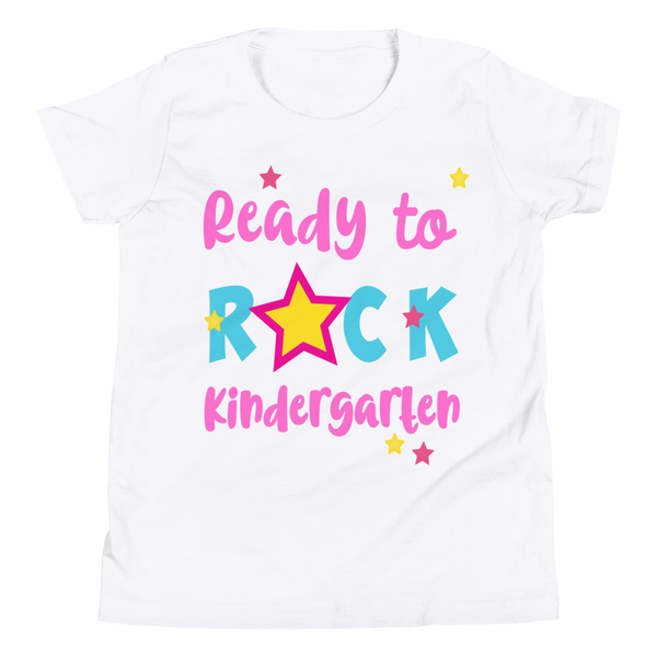 Ready To Rock Kindergarten, Kindergarten Shirt, Youth Short Sleeve T-Shirt