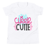 Cheer Cutie Shirt, Cheerleader Shirt, Cheerleading Shirt, Youth Short Sleeve T-Shirt