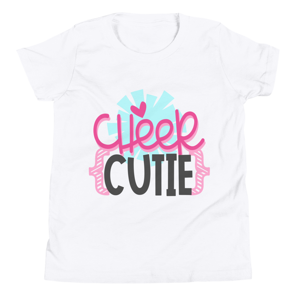 Cheer Cutie Shirt, Cheerleader Shirt, Cheerleading Shirt, Youth Short Sleeve T-Shirt
