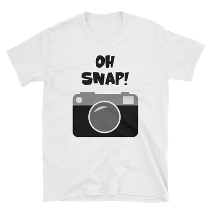 Oh Snap Camera T-shirt, Short-Sleeve Unisex T-Shirt